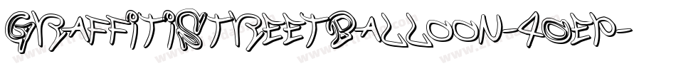 GraffitiStreetBalloon-4Oep字体转换