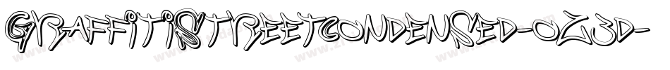 GraffitiStreetCondensed-oz3d字体转换