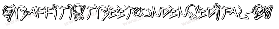 GraffitiStreetCondensedItal-BJ5d字体转换