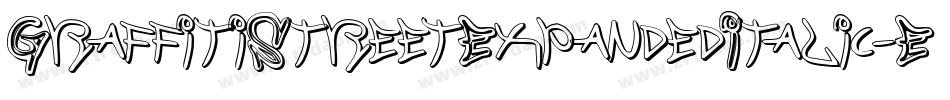 GraffitiStreetExpandedItalic-EM9W字体转换