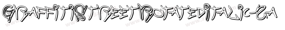 GraffitiStreetRotatedItalic-2a3K字体转换