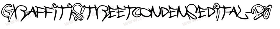 GraffitiStreetCondensedItal-BJ5d字体转换