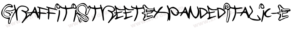 GraffitiStreetExpandedItalic-EM9W字体转换
