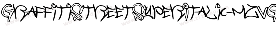 GraffitiStreetSuperItalic-mzVG字体转换 GraffitiStreetSuperItalic-mzVG字体转换
