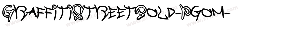 GraffitiStreetBold-Pgom字体转换 GraffitiStreetBold-Pgom字体转换