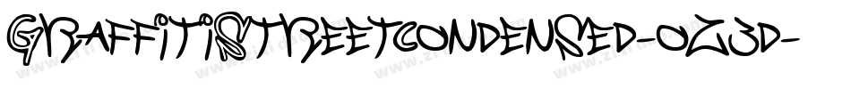 GraffitiStreetCondensed-oz3d字体转换