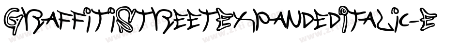 GraffitiStreetExpandedItalic-EM9W字体转换