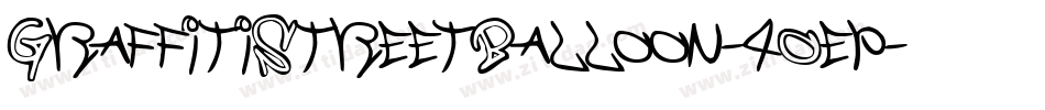 GraffitiStreetBalloon-4Oep字体转换