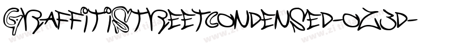 GraffitiStreetCondensed-oz3d字体转换