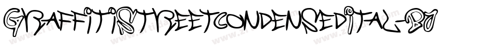 GraffitiStreetCondensedItal-BJ5d字体转换
