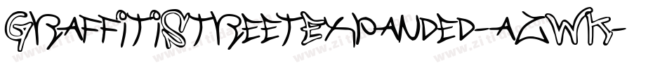 GraffitiStreetExpanded-azWK字体转换 GraffitiStreetExpanded-azWK字体转换