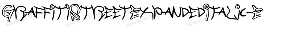 GraffitiStreetExpandedItalic-EM9W字体转换