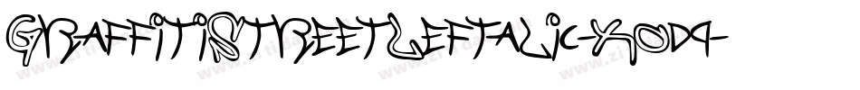 GraffitiStreetLeftalic-XOd9字体转换