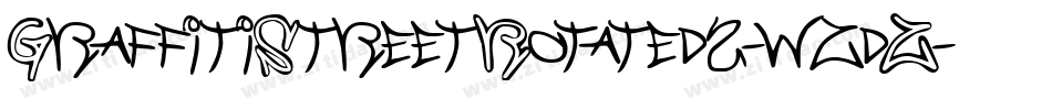 GraffitiStreetRotated2-wzdZ字体转换 GraffitiStreetRotated2-wzdZ字体转换