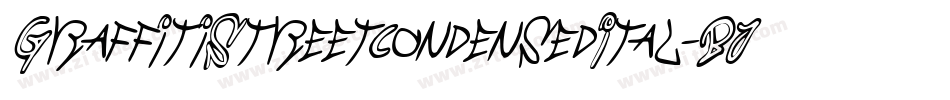 GraffitiStreetCondensedItal-BJ5d字体转换