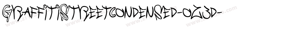 GraffitiStreetCondensed-oz3d字体转换