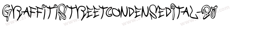 GraffitiStreetCondensedItal-BJ5d字体转换