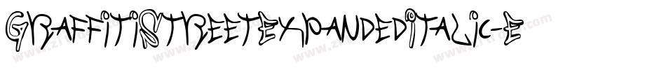 GraffitiStreetExpandedItalic-EM9W字体转换