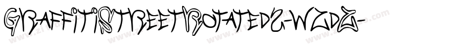 GraffitiStreetRotated2-wzdZ字体转换 GraffitiStreetRotated2-wzdZ字体转换