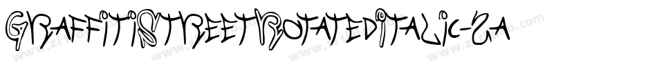 GraffitiStreetRotatedItalic-2a3K字体转换