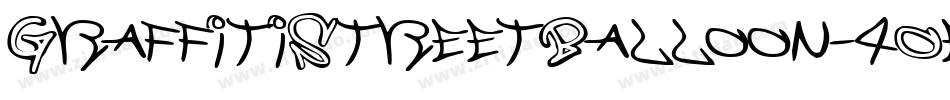 GraffitiStreetBalloon-4Oep字体转换
