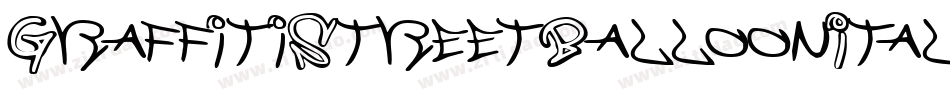 GraffitiStreetBalloonItalic-WE0n字体转换