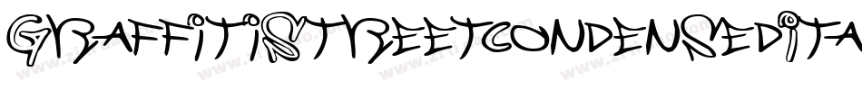 GraffitiStreetCondensedItal-BJ5d字体转换