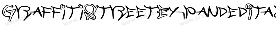 GraffitiStreetExpandedItalic-EM9W字体转换