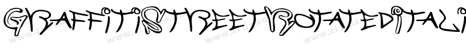 GraffitiStreetRotatedItalic-2a3K字体转换