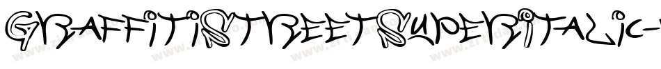 GraffitiStreetSuperItalic-mzVG字体转换 GraffitiStreetSuperItalic-mzVG字体转换