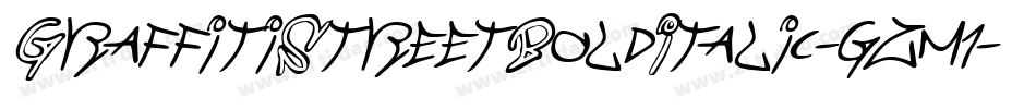GraffitiStreetBoldItalic-gzm1字体转换