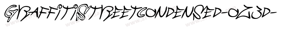 GraffitiStreetCondensed-oz3d字体转换