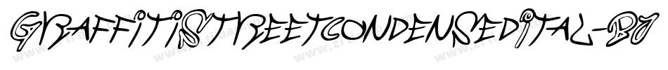 GraffitiStreetCondensedItal-BJ5d字体转换