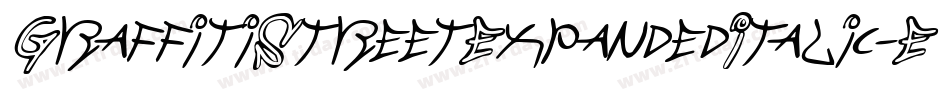 GraffitiStreetExpandedItalic-EM9W字体转换