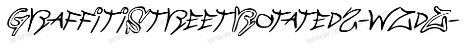 GraffitiStreetRotated2-wzdZ字体转换 GraffitiStreetRotated2-wzdZ字体转换
