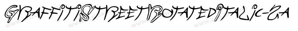 GraffitiStreetRotatedItalic-2a3K字体转换