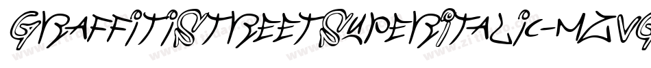 GraffitiStreetSuperItalic-mzVG字体转换 GraffitiStreetSuperItalic-mzVG字体转换