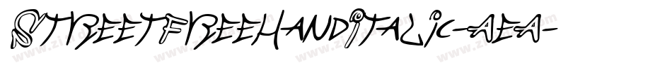 StreetFreehandItalic-AeA字体转换