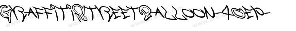 GraffitiStreetBalloon-4Oep字体转换