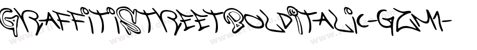 GraffitiStreetBoldItalic-gzm1字体转换