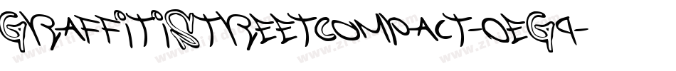 GraffitiStreetCompact-0eG9字体转换