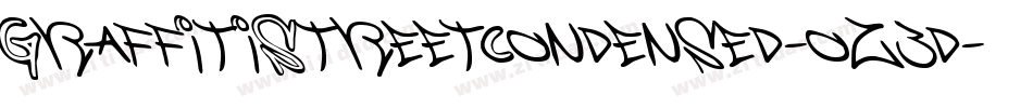 GraffitiStreetCondensed-oz3d字体转换
