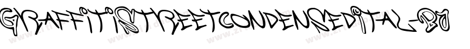 GraffitiStreetCondensedItal-BJ5d字体转换