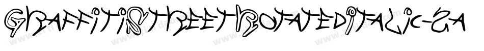 GraffitiStreetRotatedItalic-2a3K字体转换