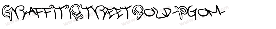 GraffitiStreetBold-Pgom字体转换 GraffitiStreetBold-Pgom字体转换