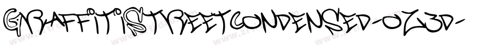 GraffitiStreetCondensed-oz3d字体转换