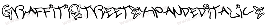 GraffitiStreetExpandedItalic-EM9W字体转换
