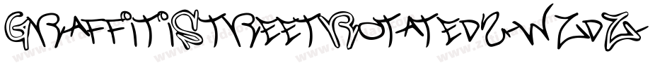 GraffitiStreetRotated2-wzdZ字体转换 GraffitiStreetRotated2-wzdZ字体转换