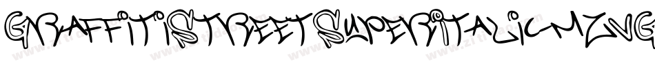 GraffitiStreetSuperItalic-mzVG字体转换 GraffitiStreetSuperItalic-mzVG字体转换