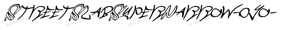 StreetSlabSuperNarrow-0yo字体转换